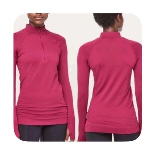 Lululemon Athletica Maroon Long Sleeve Top